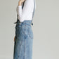Light Denim Pinafore Skirt Skirts