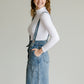 Light Denim Pinafore Skirt Skirts