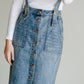 Light Denim Pinafore Skirt Skirts