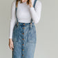 Light Denim Pinafore Skirt Skirts