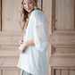 Light Knit Cardigan With Open Knit Bell Sleeves Shirt Cozy Co