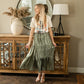Light Olive Tie Waist Midi Skirt - FINAL SALE Skirts