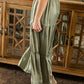 Light Olive Tie Waist Midi Skirt - FINAL SALE Skirts