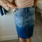 Light Wash Classic Midi Skirt - FINAL SALE Skirts
