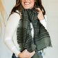 Light Weight Green Striped Scarf - FINAL SALE Accessories