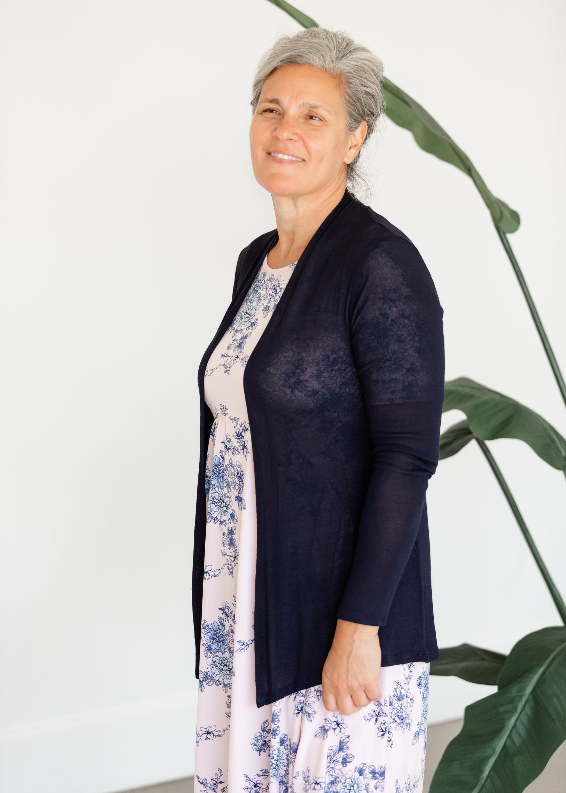 Light Weight Open Front Cardigan Shirt Chris & Carol