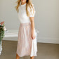 Lilac Watercolor Chiffon Midi Skirt - FINAL SALE Skirts