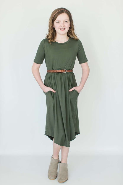 Lily Maxi or Midi Dress - FINAL SALE Dresses Olive / Short / S