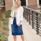 Linen Striped Blazer - FINAL SALE Tops
