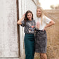 Live Life in Full Bloom Floral Graphic Tee - Final Sale Tops Polagram + BaeVely