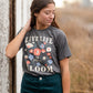 Live Life in Full Bloom Floral Graphic Tee Tops Polagram + BaeVely