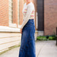 made in the usa long a-line denim skirt