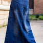 made in the usa long a-line denim skirt
