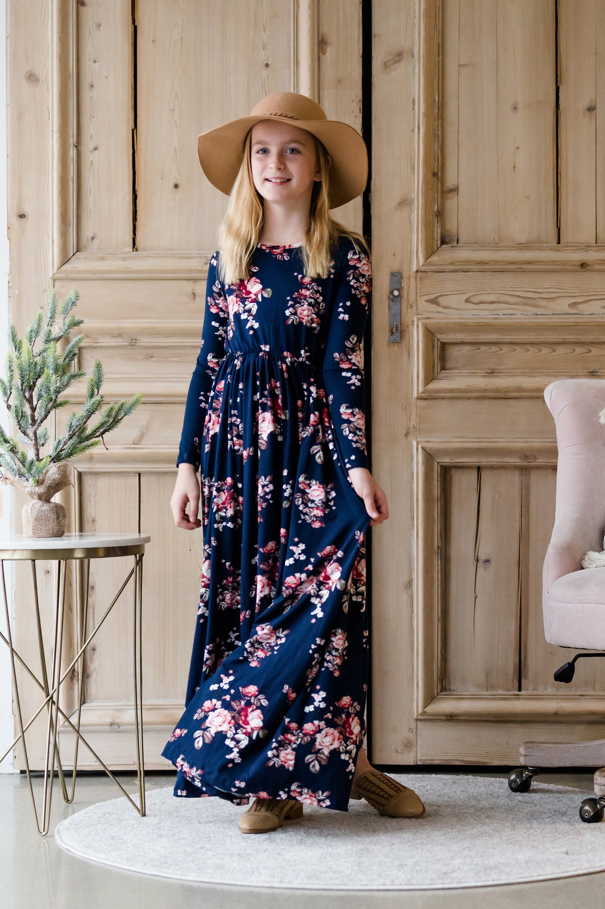 Long Sleeve Floral Maxi Dress - FINAL SALE Dresses