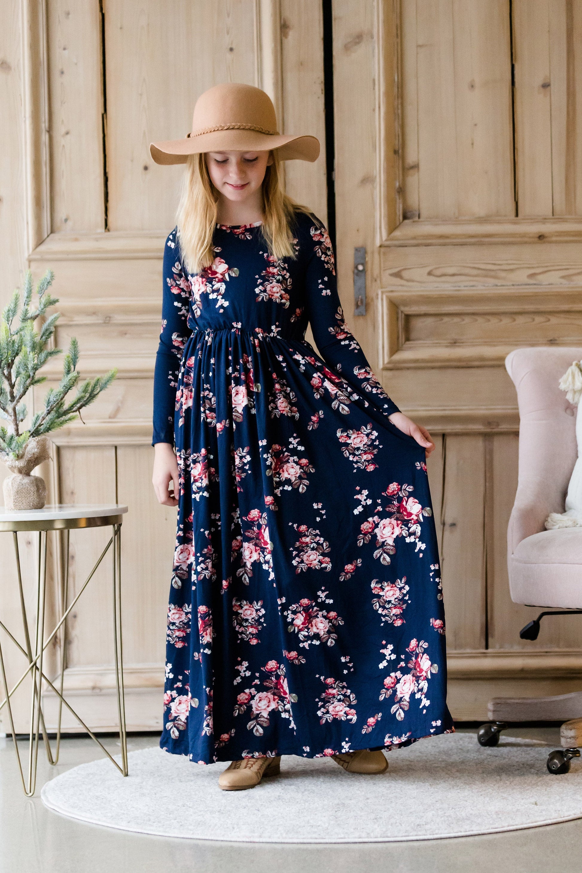Long Sleeve Floral Maxi Dress - FINAL SALE Dresses