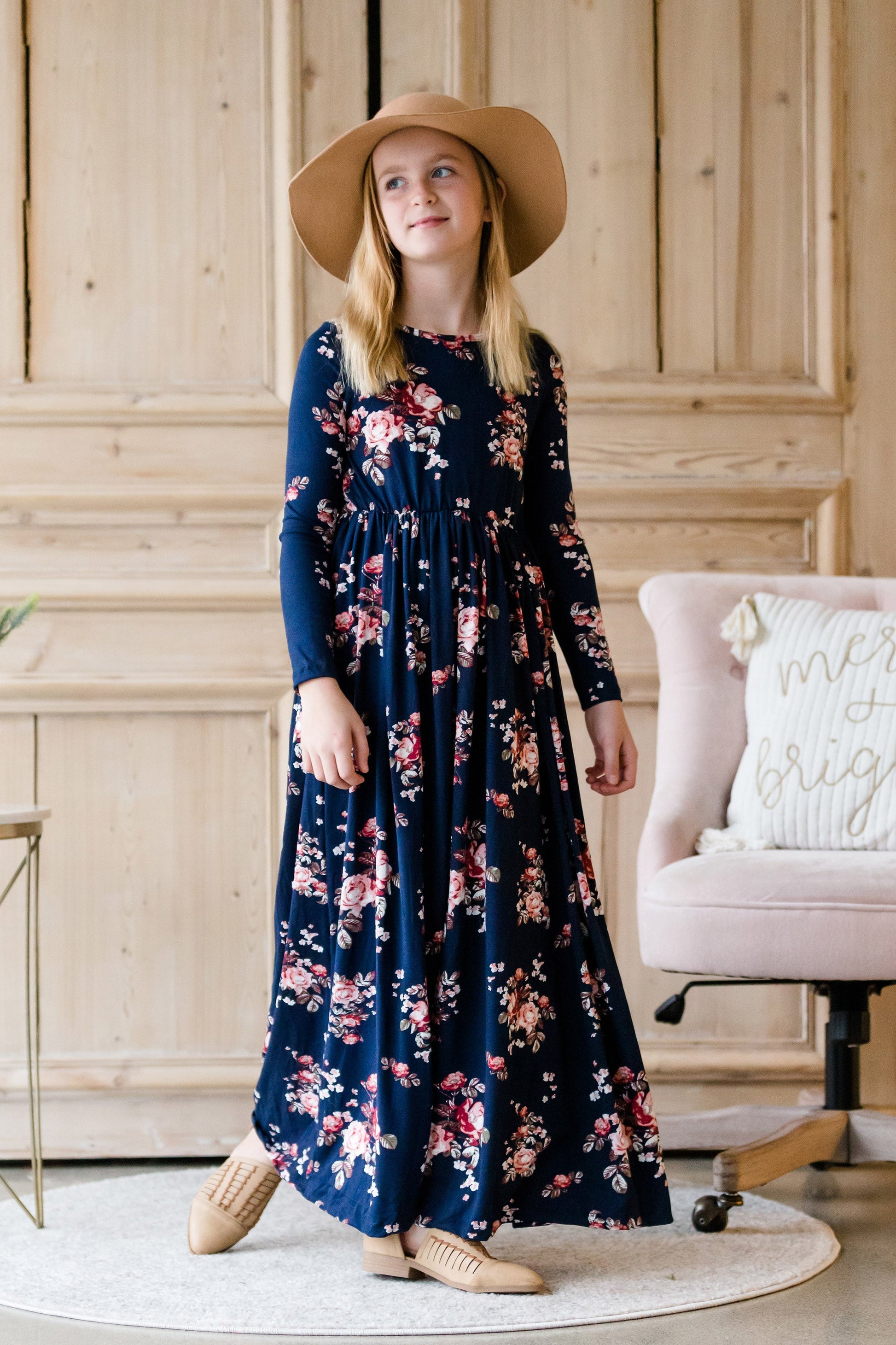 Long Sleeve Floral Maxi Dress - FINAL SALE Dresses