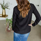 Long Sleeve Front Double Button Pocket Blazer Jacket Tops Mazik