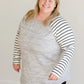 Long Sleeve Gray Top - FINAL SALE Tops