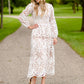 Long Sleeve Lace Maxi Dress Dresses
