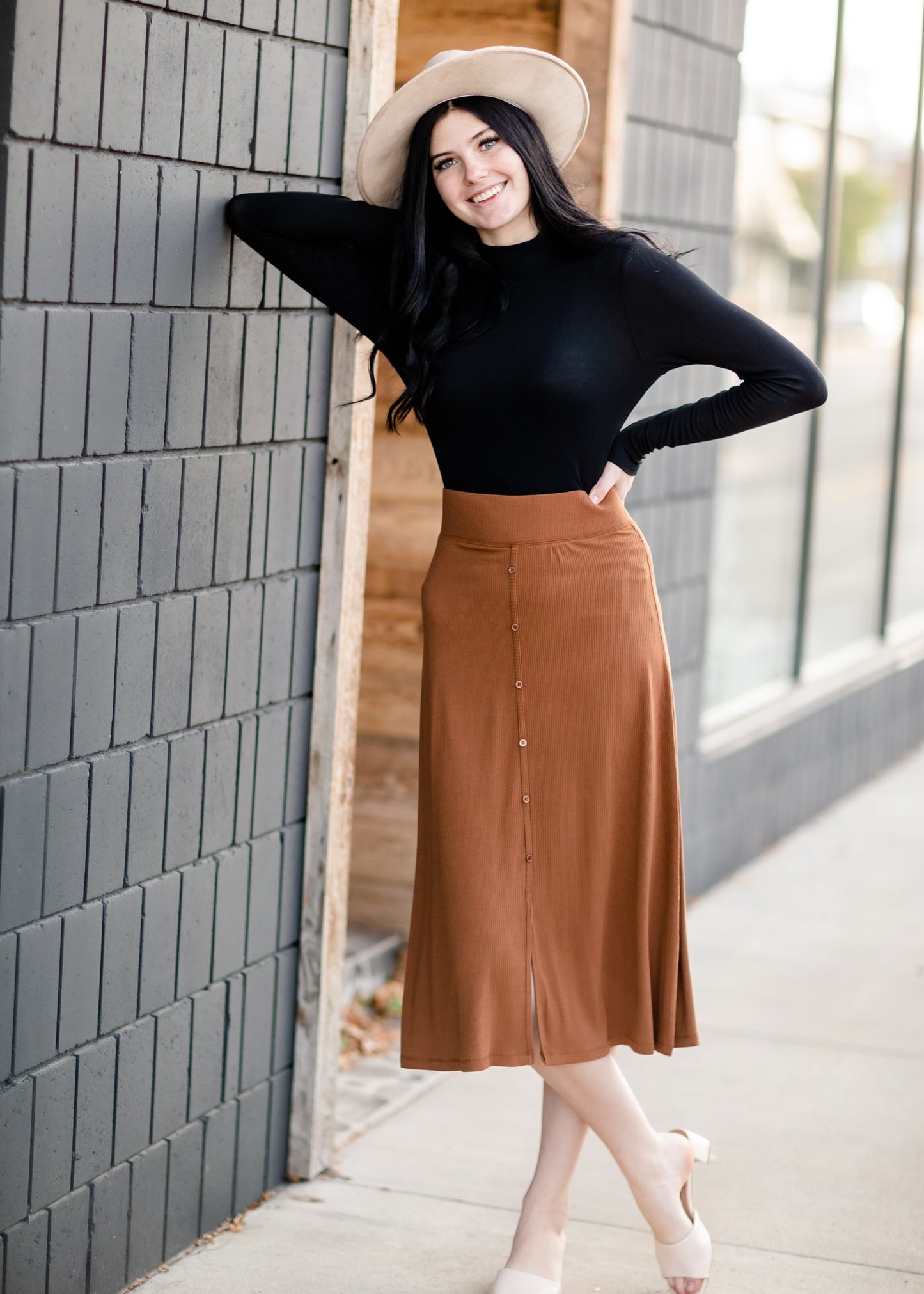 Long Sleeve Layering Turtle Neck Top Tops By Together