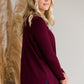 Long Sleeve Shell Button Top - FINAL SALE Tops