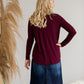 Long Sleeve Shell Button Top - FINAL SALE Tops
