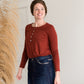 Long Sleeve Shell Button Top - FINAL SALE Tops