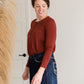 Long Sleeve Shell Button Top - FINAL SALE Tops Rust / S