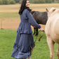 Long Sleeve Smocked Waist Tiered Maxi Dress Dresses Inherit