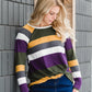 Long Sleeve Striped Knot Top - FINAL SALE Tops