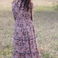 Long Sleeved Tiered Paisley Maxi Dress Dresses Polagram