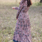 Long Sleeved Tiered Paisley Maxi Dress - FINAL SALE Dresses Polagram
