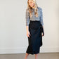 Long Swim Skirt with Front Side Tie Skirts Silver Tail Swim Wear Inc.