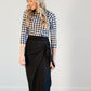 Long Swim Skirt with Front Side Tie Skirts Silver Tail Swim Wear Inc.