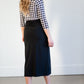 Long Swim Skirt with Front Side Tie Skirts Silver Tail Swim Wear Inc.