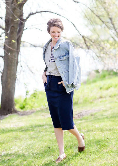 Loose Fit Distressed Denim Jacket - FINAL SALE Layering Essentials