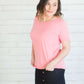 Loose Raglan Top - FINAL SALE Tops Salmon / S