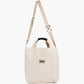 Love Canvas + Faux Leather Detail Tote Bag Accessories Like Dreams