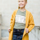 girls olive LOVE gold foil graphic tee