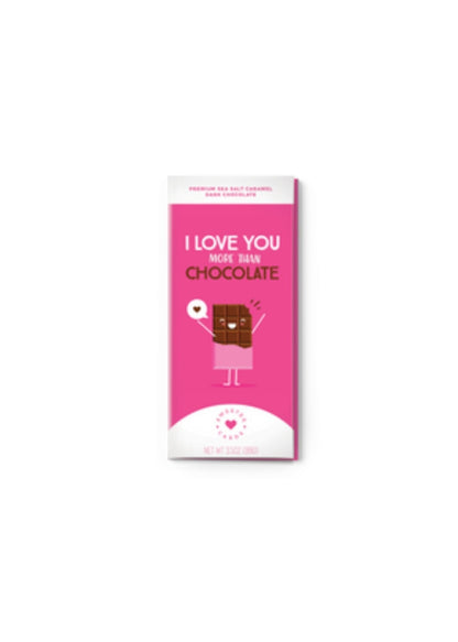 Love You More Chocolate Greeting Card Home & Lifestyle Sweeter Cards - Chocolate Bar Greeting Cards