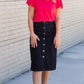 Lovely Coral V-Neck Tee - FINAL SALE Tops
