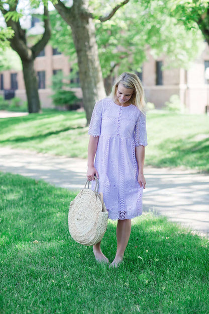 Lovely in Lavender Midi Dress - FINAL SALE Dresses