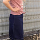 Lucy Elastic Waist Denim Midi Skirt - FINAL SALE Skirts