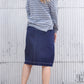 Lucy Elastic Waist Denim Midi Skirt - FINAL SALE Skirts