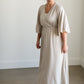 Lumee Champagne Sheen Maxi Dress Dresses Mikarose