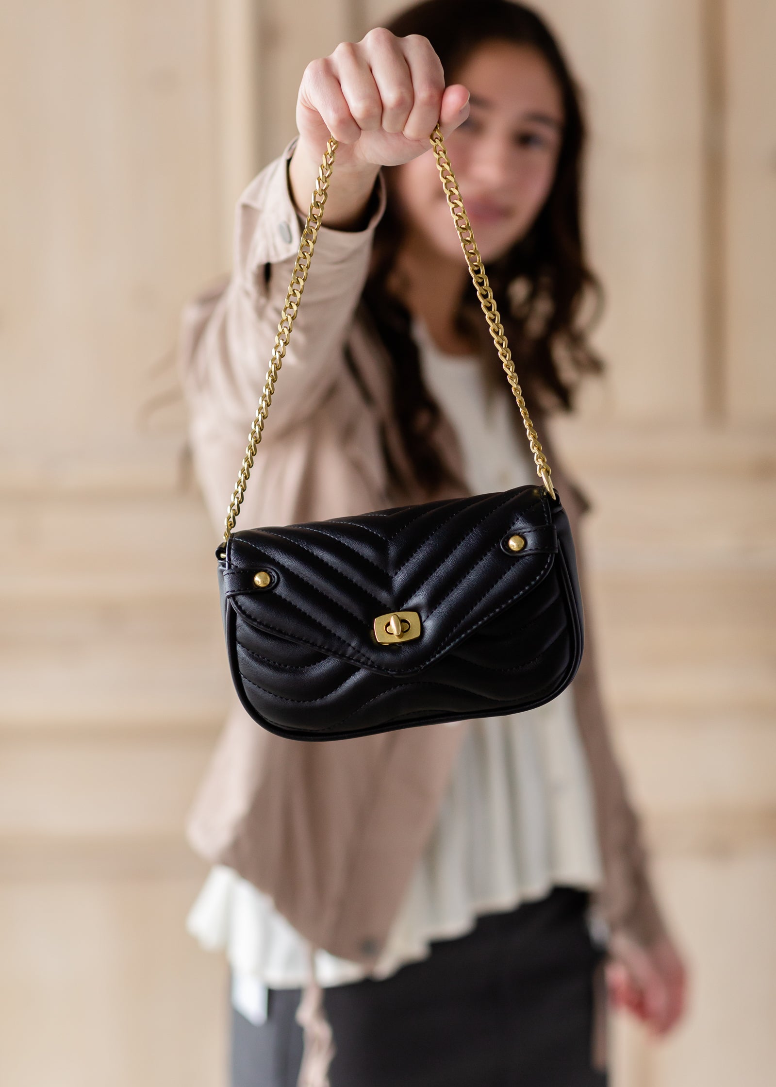 Lux Convertible bag Accessories Beauty Stash Black