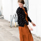 Luxe Crew Neck Polka Dot Sweater - FINAL SALE Tops