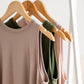 Luxe Round Neck Hi-Low Hem Tank Top Shirt Zenana