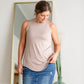 Luxe Round Neck Hi-Low Hem Tank Top Shirt Zenana