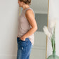 Luxe Round Neck Hi-Low Hem Tank Top Shirt Zenana
